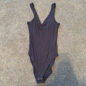 American Eagle Gray Bodysuit